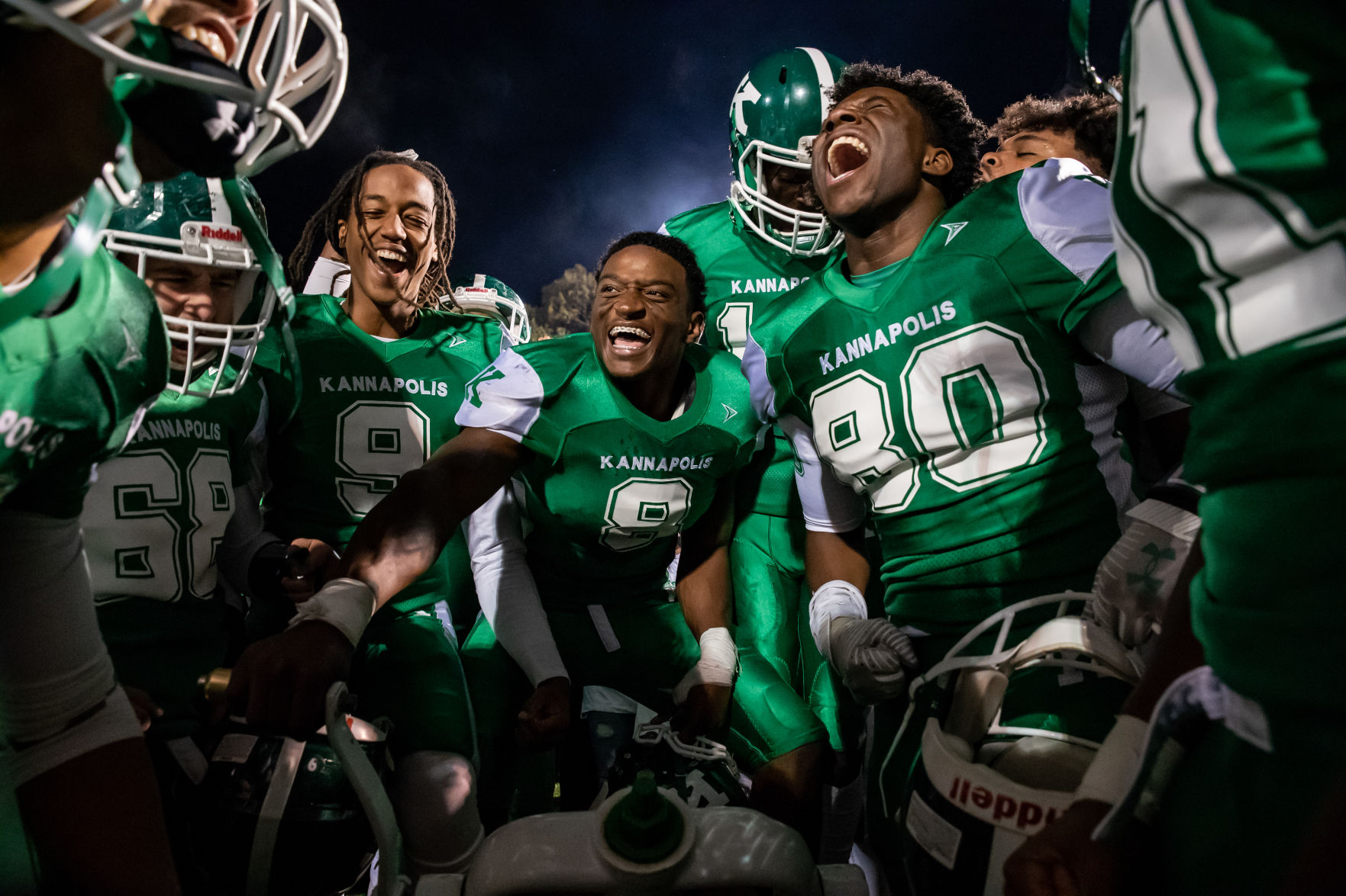 the annual Battle of the Bell high school football game